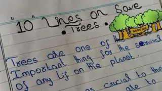 10 Lines on save trees | save trees | 10 points on save trees in english