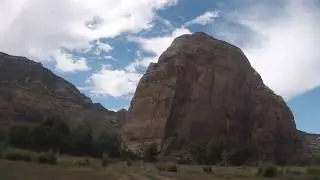 Driving Echo Park Road in Dinosaur NM, Descending 2,500 Feet to Green & Yampa Rivers
