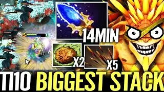 🔥 TI10 Biggest Stack Bristleback Carry 14min Aghanim &mdash; Raid Boss Fast Farm by Nightfall Dota 2 Pro