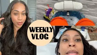 WEEKLY VLOG| MAINTENANCE WEEK, MICROBLADE FAIL! NAILS AND TOES DONE.FT NADULA HAIR