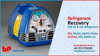 R32, R1234yf and R1234ze Refrigerant recovery YJ XLT 2AP by B P Refcool