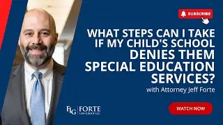 What steps can I take if my child's school denies them special education services?
