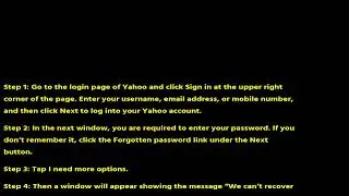 Recover Yahoo Password without Phone Number Alternate Email