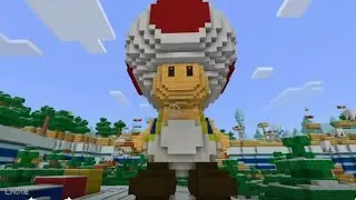 Building a home inside of toad's head!!  Mario Bros Minecraft pt 1