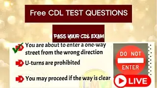 Free CDL Test Questions. #cdlexam  #cdltest #cdlpermit #freecdltest. Pass The CDL exam. #cdlexaminer