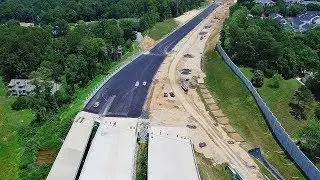 Updated Aerial Views of the Northwest Section of I-840 Urban Loop Construction #9 - Greensboro, NC