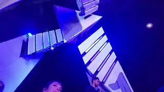 Under the 2021 edc Bass pod alien structure