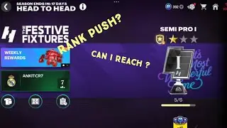 FC Mobile Head to Head RANK PUSH 🔥 | Road to Legendary 😳