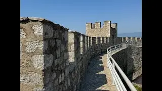 Samuel's Fortress or Самуилова тврдина.  Neat Shell of a Castle.  - Ohrid, Macedonia - ECTV