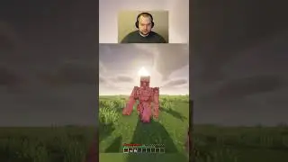 Killing an iron golem unarmed in minecraft day 45 #shorts #viralshorts