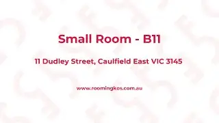 Small Room - Video Tour -  B11 / 11 Dudley Street, Caulfield East