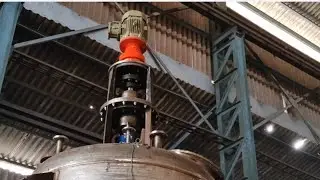 Reactor job, assembly in reactor, shaft, motor, gear box, #fabrication #mechanical