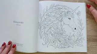 Blossomia coloring book, autorka Annie Reyes - listování 