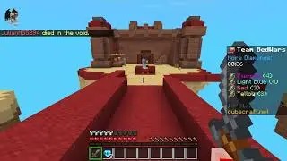 Partida de bedWars no mine