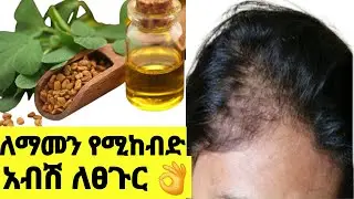 ለማመን የሚከብድ የአብሽ የፀጉር ቅባት ለእድገት ለተጎዳ ፀጉር | fenugreek for hair growth