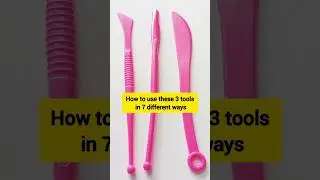 Tools for clay | Use of 3 plastic tools with air dry clay pack from Flipkart #shorts #trending