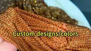 SS10 Brown Rhinestone Tulle Mesh Fabric Wholesale