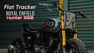 ROYAL ENFIELD HUNTER 350 Custom &ldquo;Flat Tracker&rdquo; by Ok Easy Shop