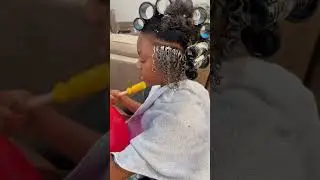 Roller Set | Natural Hair Styles | PART 1 #hair #naturalhair #blackhairstyles