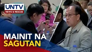 Sen. Tulfo at Sec. Galvez, nagkasagutan sa Senate hearing