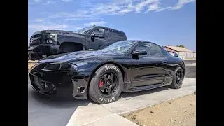 Driving my 97 Eclipse GSX with a SIDE EXIT EXHAUST does NOT go well! SOUNDS INSANE!