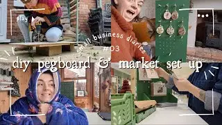 My Christmas Market Set Up🎄| Small Business Diaries No.3 ✨| Making My Own Pegboard 🛠️| Studio Vlog