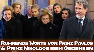 Bewegende Worte von Prinz Pavlos und Prinz Nikolaos zum Abschied von Prinzessin Irene