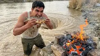 Relaxing whirlpool hole 136 | asmr eating fish | natural beautiful place #asmr