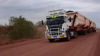 Scania R620 Road Train Austrália   Dolly motorizado!!