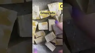 Crispy tofu in the air fryer #shorts #cooking #airfryerrecipes