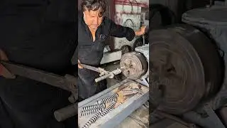 Turning Wire Into Spring &ndash; Old School Method #skilledhands #shorts