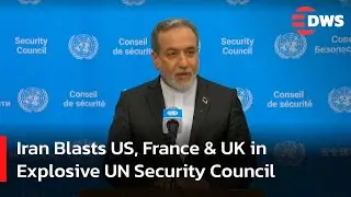 FULL PRESSER: Iran Blasts US, France & UK in Explosive UN Security Council Speech | AC15