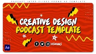 Podcast Intro Slides Promo - After Effects Template | Free Download | Templates for Creators