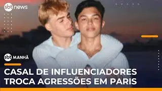 Influenciadores brasileiros se envolvem em briga durante festa em Paris | #SBTManhã