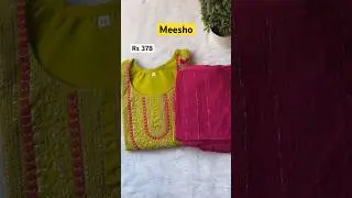 #trending I purchased this Kurta Set from Meesho at Rs 378 #meesho #ytshorts