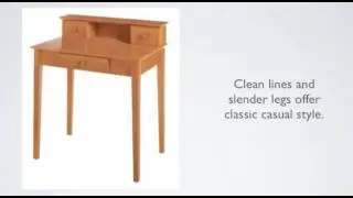 Winsome Wood Writing Desk, Honey