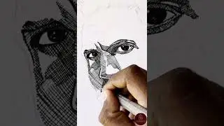 Tom Hardy Pen Art #tomhardy #penart #celebritydrawing #portraitart   #satisfyingart #drawingprocess