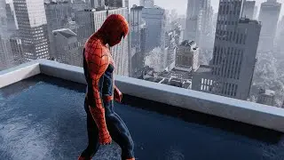 ULTRA Realistic Web of Shadows Spider-Man Suit. Marvel's Spider-Man Remastered 60fps.