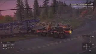 SnowRunner heavy crane trailer