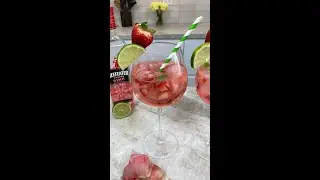 Pink Gin & Tonic 🍓 #shorts