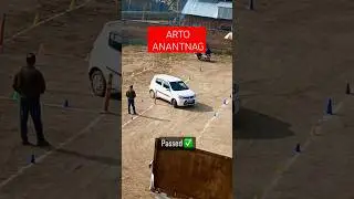 LMV Driving licence test in kashmir #arto #anantnag #kashmir#india#lmv#test#driving#alto800#passed##