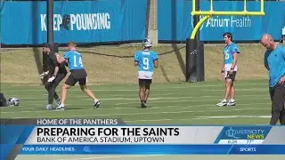 Panthers prep to face off against division foes, the Saints