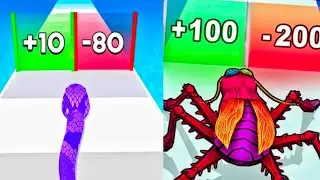 Snake Run Race vs Insect Evolution 3D - All Levels Gameplay (Android,iOS)