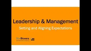 Leadership & Management Part 2:  Setting and Aligning Expectations