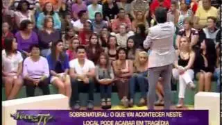 APARI&Ccedil;&Atilde;O SOBRENATURAL NO PROGRAMA VOC&Ecirc; NA TV ! - PARTE 1 DE 2