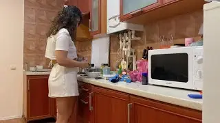 Cozy ASMR Evening: Making Pasta & Salad 🥗. Relaxing Kitchen Sounds & Sleepy Vibes | Homebody Cooking