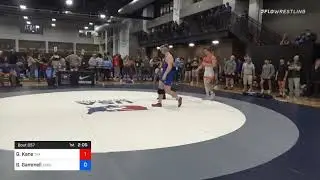 86 Kg Prelims - Gavin Kane, Tar Heel Wrestling Club Vs Griffin Gammell, Sebolt Wrestling Academy