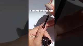 Half Moon Nail Art #shorts