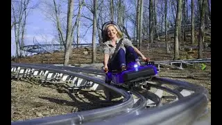 Scaly Screamer Mountain Coaster Complete Ride HD  Highlands Outpost NC