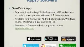 OverDrive Training: Downloading OverDrive eBooks and Audiobooks for Your Reading Li